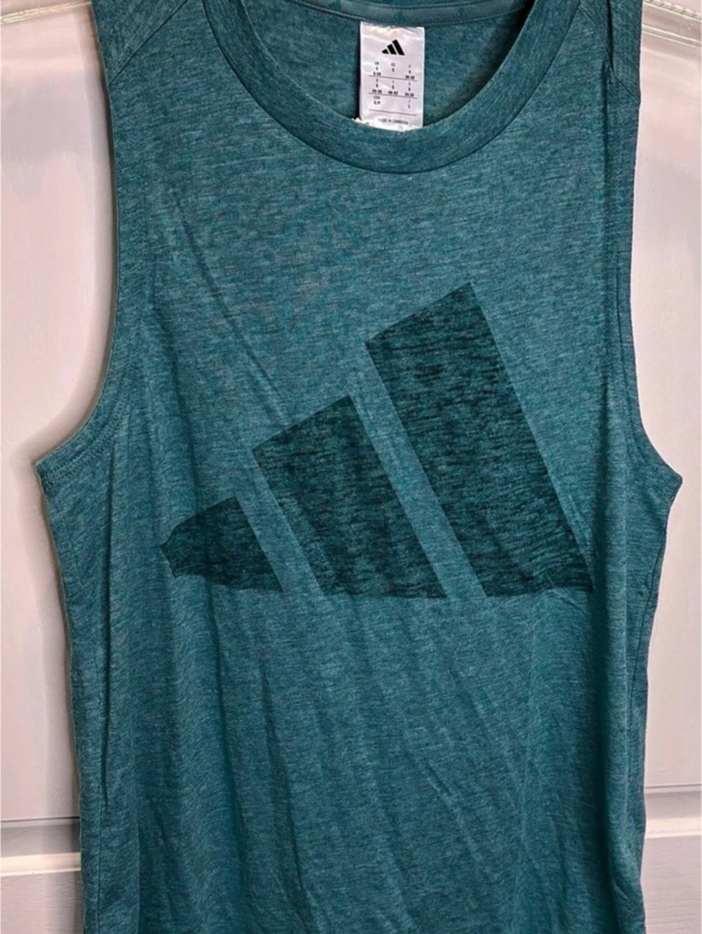adidas W WINNERS TK Women’s Teal Tank Top Sz S Lightweight Crew Neck Gym